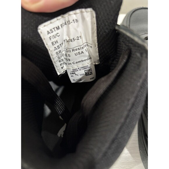 MENS PUMA SAFETY FRONTCOURT MID COMPOSITE TOE BLACK - Picture 6 of 9